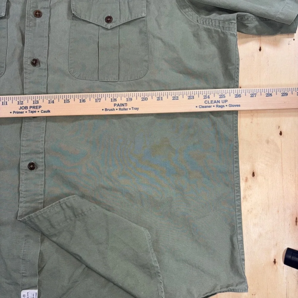 Polo Ralph Lauren Mens XXL Green Safari Military Type B-11 Shirt Short Sleeve